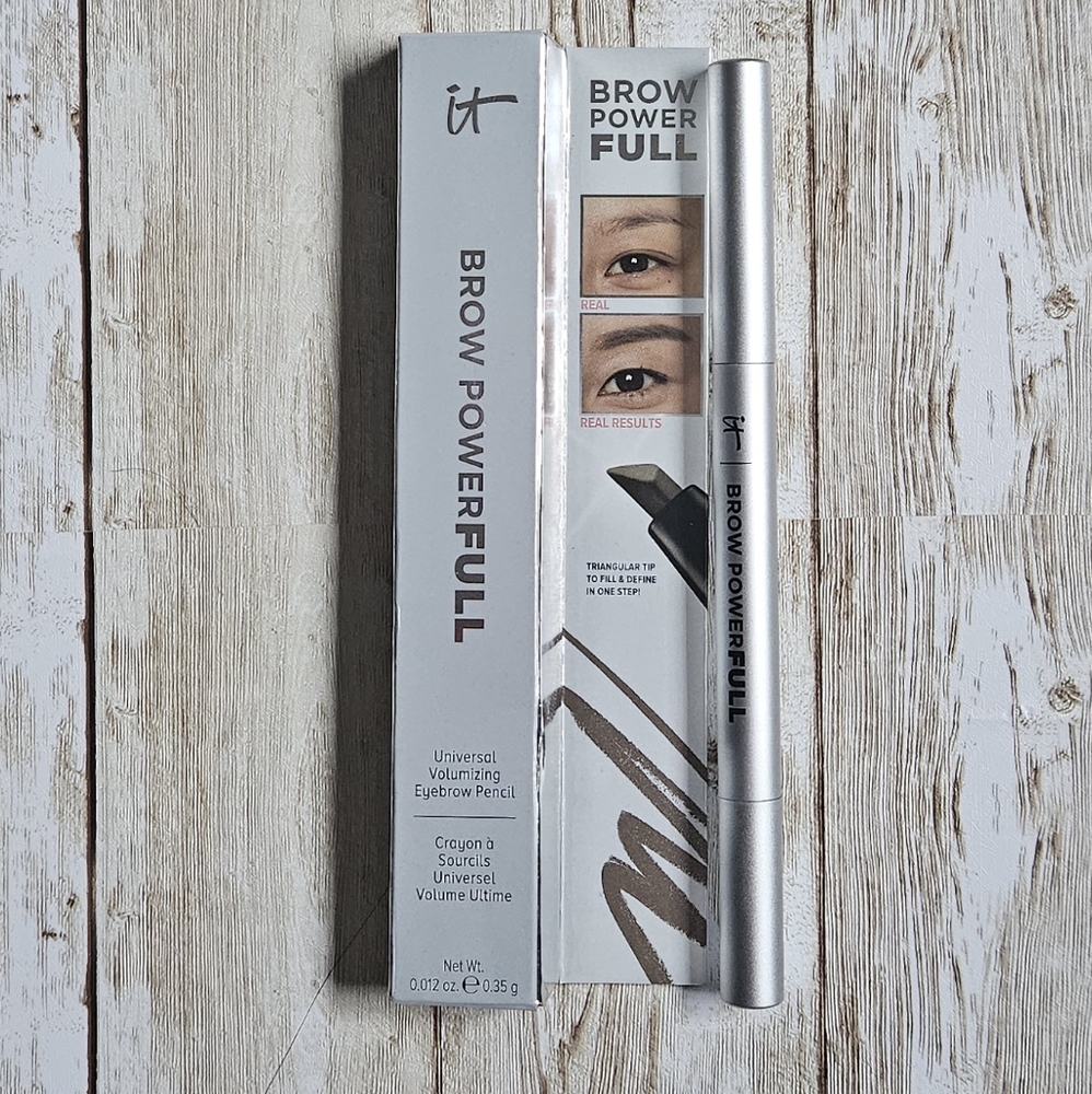 NIB IT Cosmetics Brow PowerFULL Eyebrow Pencil - Universal Taupe - Picture 4 of 4